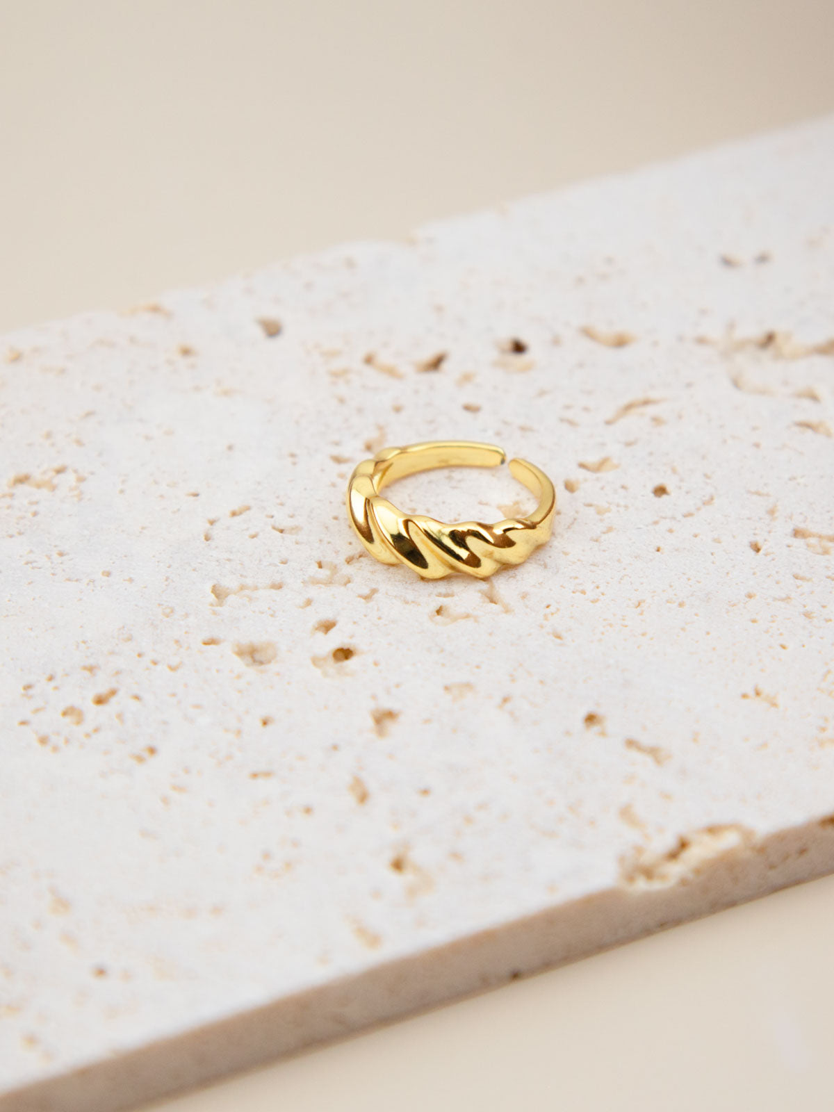 Gold Croissant Ring