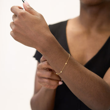 web homepage instagram photo of bracelet display by model